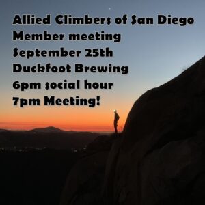 Join our member meeting on September 25th at 7pm!
